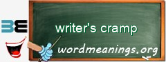 WordMeaning blackboard for writer's cramp